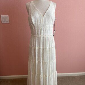 Tommy Hilfiger Ivory Maxi Dress Size 12 NWT